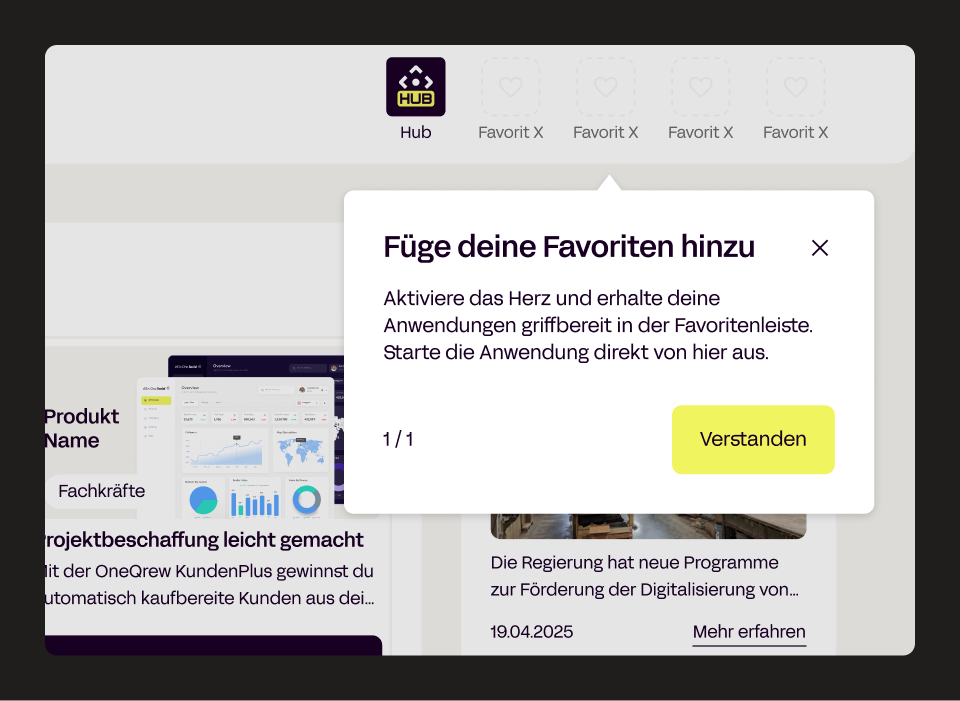 Schnellzugriff & Favoriten Schnellzugriff & Favoriten